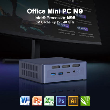 GXMO N9(N95) Windows 11 Intel ADL-N N95 4-Core Processor Mini Computer, Specification:16GB+512GB(US Plug) - Windows Mini PCs by GXMO | Online Shopping UK | buy2fix