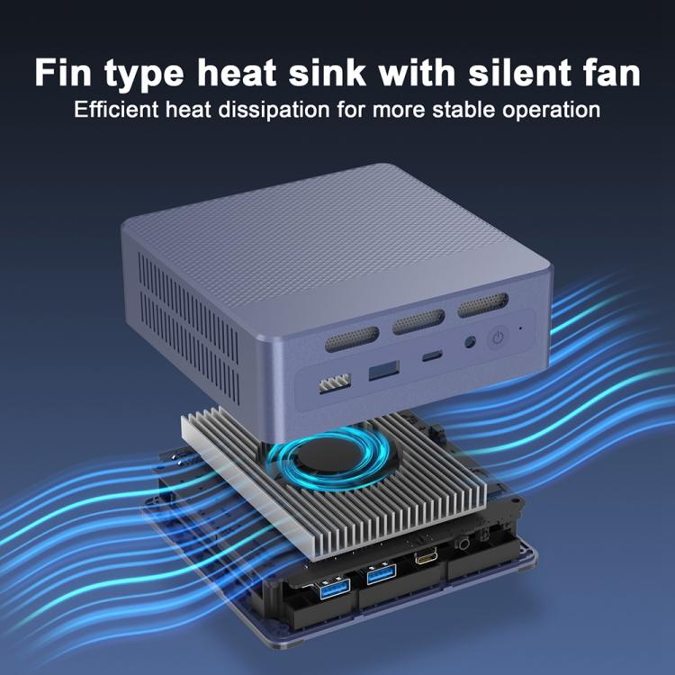 GXMO N9(N95) Windows 11 Intel ADL-N N95 4-Core Processor Mini Computer, Specification:16GB+512GB(UK Plug) - Windows Mini PCs by GXMO | Online Shopping UK | buy2fix