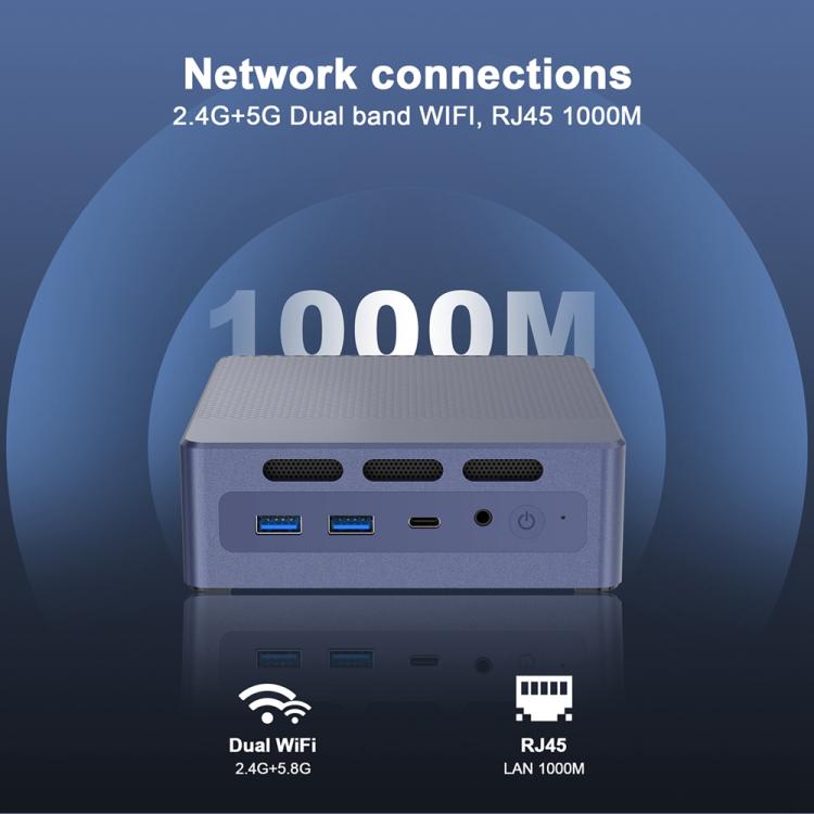 GXMO N9(N95) Windows 11 Intel ADL-N N95 4-Core Processor Mini Computer, Specification:16GB+512GB(US Plug) - Windows Mini PCs by GXMO | Online Shopping UK | buy2fix