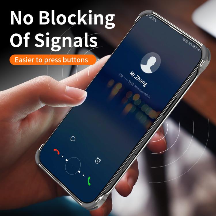 For iPhone 15 Pro J TRIBE Metal Frameless Plain Leather MagSafe Phone Case(Black) - iPhone 15 Pro Cases by buy2fix | Online Shopping UK | buy2fix