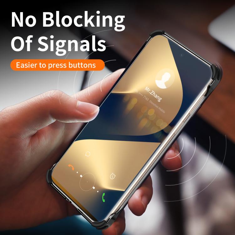 For Huawei Pura 80 Pro 5G Metal Frameless Plain Leather MagSafe Holder Phone Case(Black) - Huawei Cases by buy2fix | Online Shopping UK | buy2fix