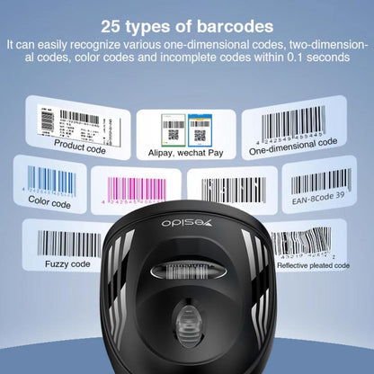 Yesido EC21 1D / 2D Wired Barcode Scanner(Black) - Barcode Scanner by Yesido | Online Shopping UK | buy2fix