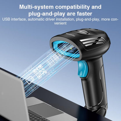 Yesido EC21 1D / 2D Wired Barcode Scanner(Black) - Barcode Scanner by Yesido | Online Shopping UK | buy2fix