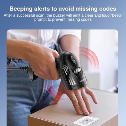 Yesido EC21 1D / 2D Wired Barcode Scanner(Black) - Barcode Scanner by Yesido | Online Shopping UK | buy2fix