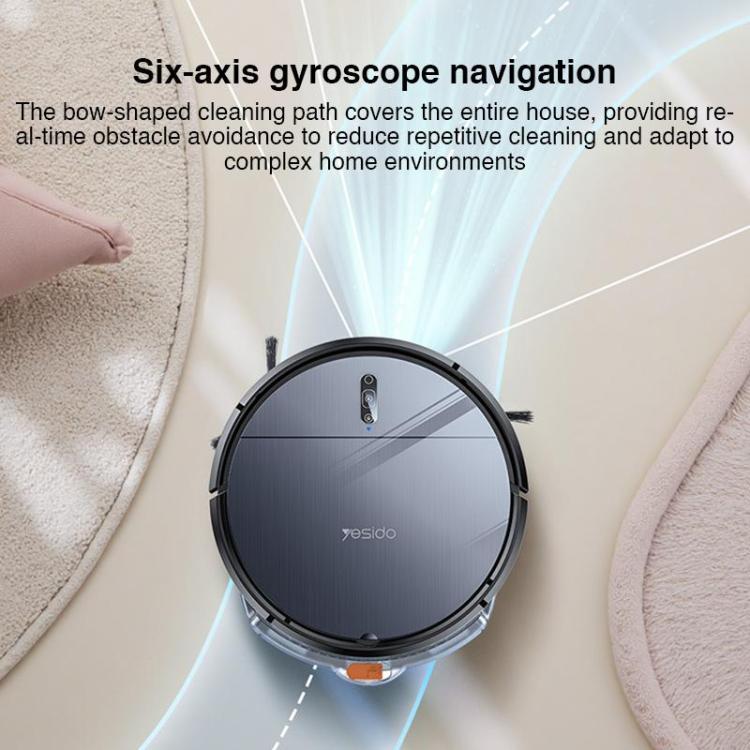 Yesido EC22 Sweeping Mopping Suction 3 in 1 Sweeping Robot(Grey) - Robot Vacuum Cleaner by Yesido | Online Shopping UK | buy2fix