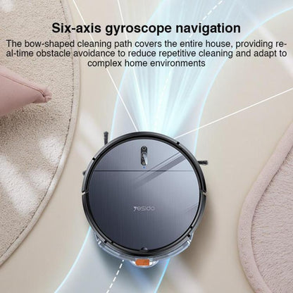 Yesido EC22 Sweeping Mopping Suction 3 in 1 Sweeping Robot(Grey) - Robot Vacuum Cleaner by Yesido | Online Shopping UK | buy2fix