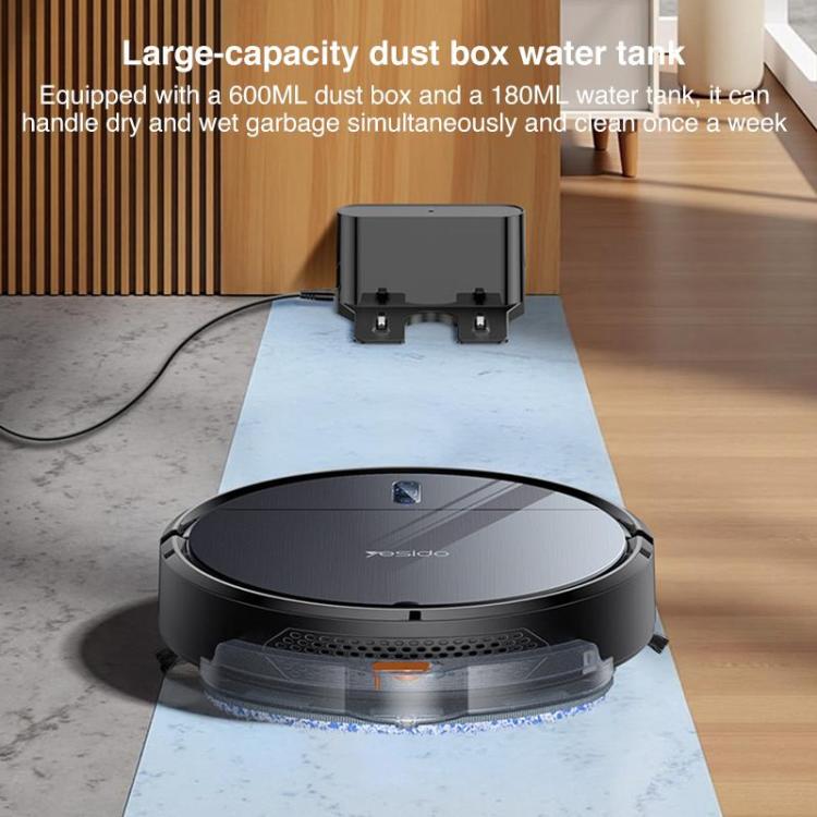 Yesido EC22 Sweeping Mopping Suction 3 in 1 Sweeping Robot(Grey) - Robot Vacuum Cleaner by Yesido | Online Shopping UK | buy2fix