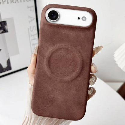 For iPhone Air Skin Feel Sheepskin MagSafe Magnetic Phone Case(Brown) - iPhone Air Cases by buy2fix | Online Shopping UK | buy2fix