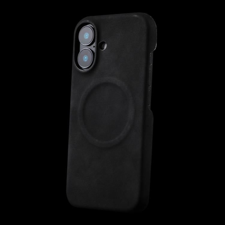 For iPhone 17 Skin Feel Sheepskin MagSafe Magnetic Phone Case(Black) - iPhone 17 Cases by buy2fix | Online Shopping UK | buy2fix