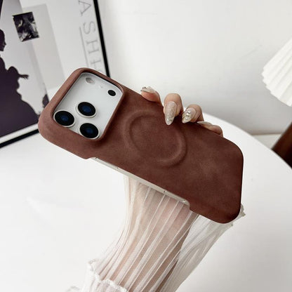 For iPhone 17 Pro Skin Feel Sheepskin MagSafe Magnetic Phone Case(White) - iPhone 17 Pro Cases by buy2fix | Online Shopping UK | buy2fix