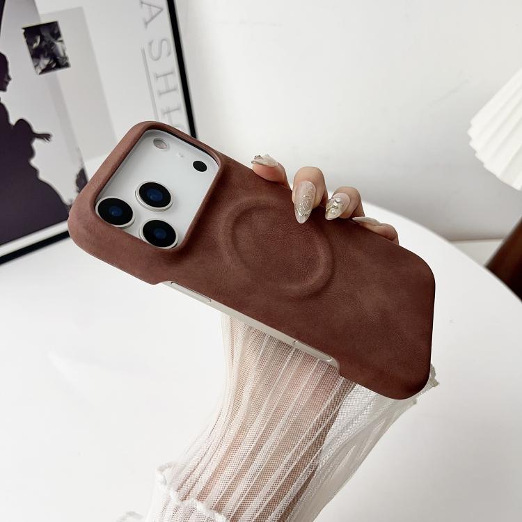 For iPhone 17 Pro Max Skin Feel Sheepskin MagSafe Magnetic Phone Case(White) - iPhone 17 Pro Max Cases by buy2fix | Online Shopping UK | buy2fix