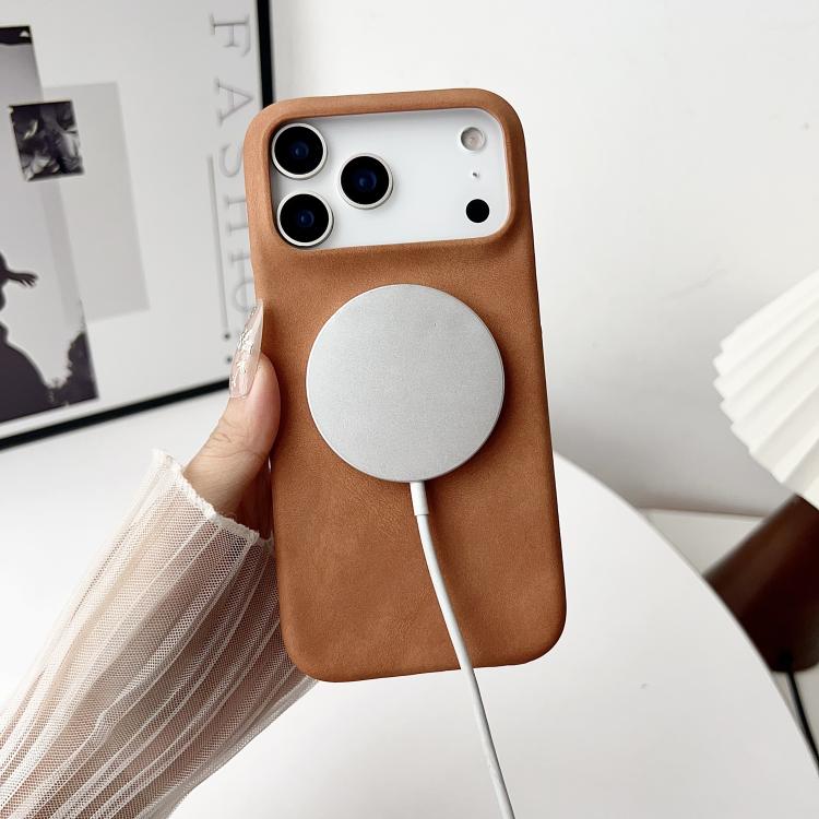 For iPhone 17 Pro Skin Feel Sheepskin MagSafe Magnetic Phone Case(White) - iPhone 17 Pro Cases by buy2fix | Online Shopping UK | buy2fix