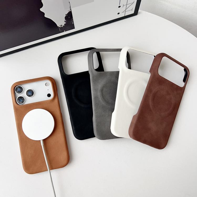 For iPhone 17 Skin Feel Sheepskin MagSafe Magnetic Phone Case(Yellow) - iPhone 17 Cases by buy2fix | Online Shopping UK | buy2fix