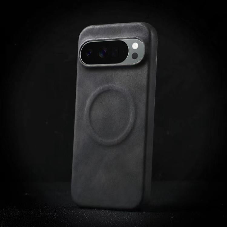 For Google Pixel 10 / Pixel 10 Pro Skin Feel Sheepskin MagSafe Magnetic Phone Case(Black) - Google Cases by buy2fix | Online Shopping UK | buy2fix