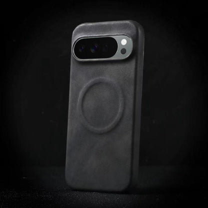 For Google Pixel 10 / Pixel 10 Pro Skin Feel Sheepskin MagSafe Magnetic Phone Case(Black) - Google Cases by buy2fix | Online Shopping UK | buy2fix