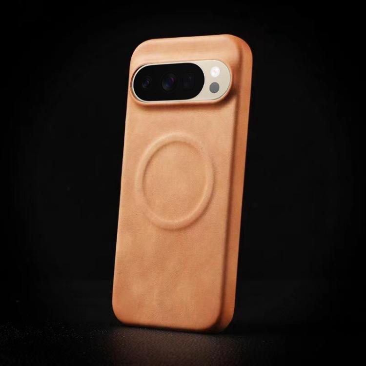 For Google Pixel 10 Pro XL Skin Feel Sheepskin MagSafe Magnetic Phone Case(Yellow) - Google Cases by buy2fix | Online Shopping UK | buy2fix