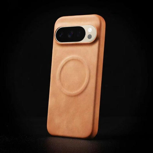 For Google Pixel 10 Pro XL Skin Feel Sheepskin MagSafe Magnetic Phone Case(Yellow) - Google Cases by buy2fix | Online Shopping UK | buy2fix