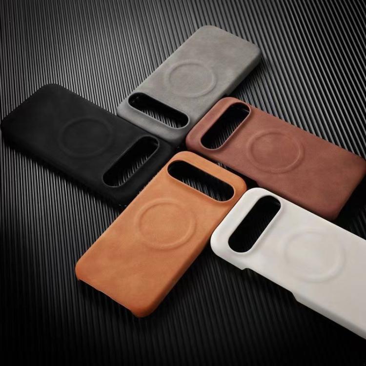 For Google Pixel 10 Pro XL Skin Feel Sheepskin MagSafe Magnetic Phone Case(Black) - Google Cases by buy2fix | Online Shopping UK | buy2fix