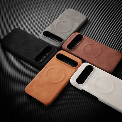 For Google Pixel 10 Pro XL Skin Feel Sheepskin MagSafe Magnetic Phone Case(Grey) - Google Cases by buy2fix | Online Shopping UK | buy2fix