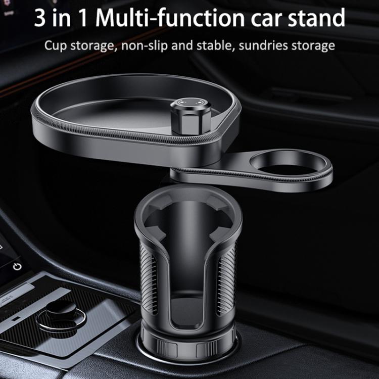 Yesido C180 3 in 1 Car Multi-function Tray Water Cup Holder(Black) - Car Drink Holders by Yesido | Online Shopping UK | buy2fix
