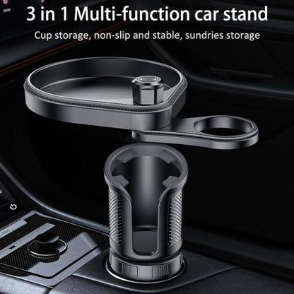 Yesido C180 3 in 1 Car Multi-function Tray Water Cup Holder(Black) - Car Drink Holders by Yesido | Online Shopping UK | buy2fix
