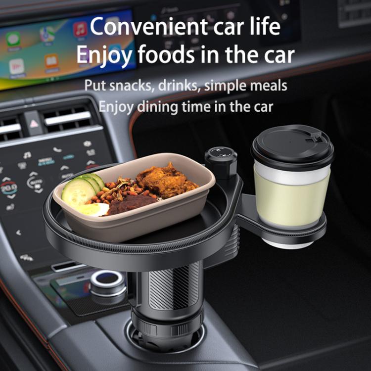 Yesido C180 3 in 1 Car Multi-function Tray Water Cup Holder(Black) - Car Drink Holders by Yesido | Online Shopping UK | buy2fix