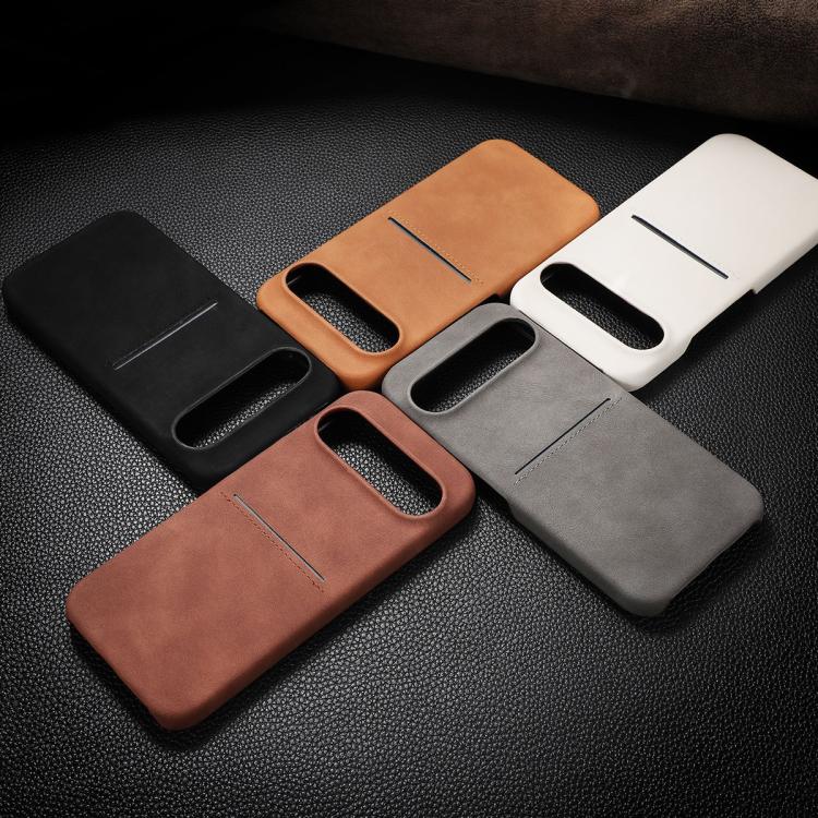 For Google Pixel 10 Pro XL Skin Feel Sheepskin Card Slot Phone Case(White) - Google Cases by buy2fix | Online Shopping UK | buy2fix