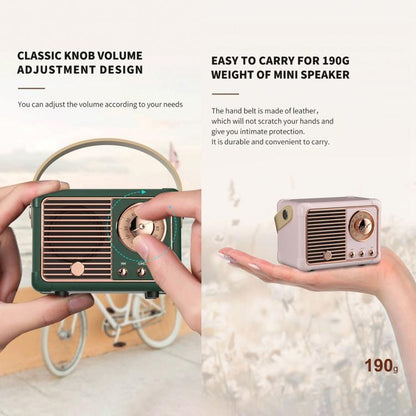 HM11 Retro Bluetooth Mini Wireless Smart Speaker(Black) - Desktop Speaker by buy2fix | Online Shopping UK | buy2fix