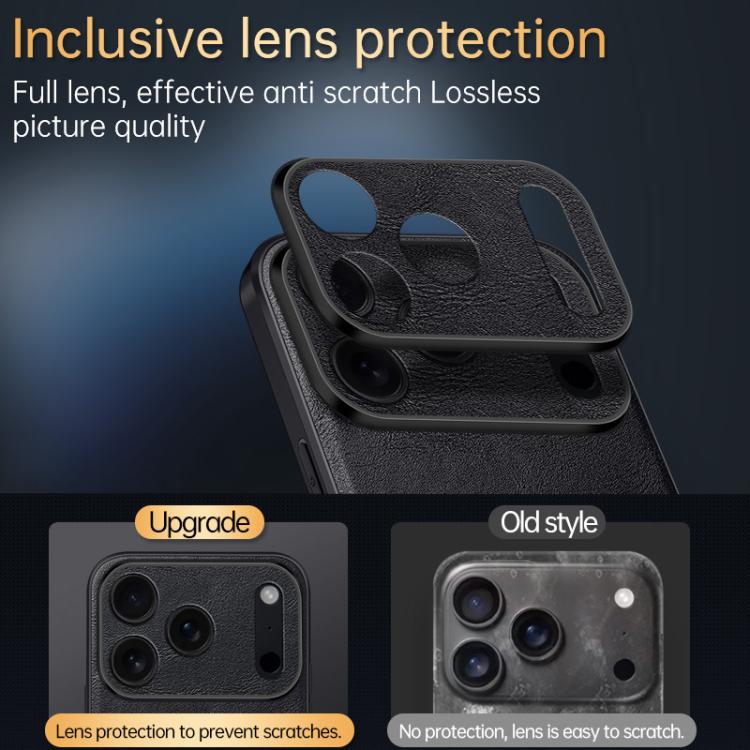 For iPhone 17 Pro SULADA Shockproof TPU Hybrid Handmade Leather Phone Case(Black) - iPhone 17 Pro Cases by SULADA | Online Shopping UK | buy2fix