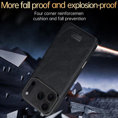 For iPhone Air SULADA Shockproof TPU Hybrid Handmade Leather Phone Case(Red) - iPhone Air Cases by SULADA | Online Shopping UK | buy2fix