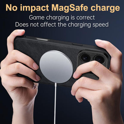 For iPhone 17 Pro Max SULADA Shockproof TPU Hybrid Handmade Leather Phone Case(Orange) - iPhone 17 Pro Max Cases by SULADA | Online Shopping UK | buy2fix