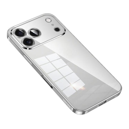 For iPhone 17 Pro Max SULADA Shine Through Series Plating TPU Transparent Phone Case(Silver) - iPhone 17 Pro Max Cases by SULADA | Online Shopping UK | buy2fix