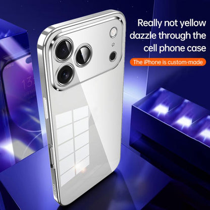 For iPhone 17 Pro SULADA Shine Through Series Plating TPU Transparent Phone Case(Silver) - iPhone 17 Pro Cases by SULADA | Online Shopping UK | buy2fix