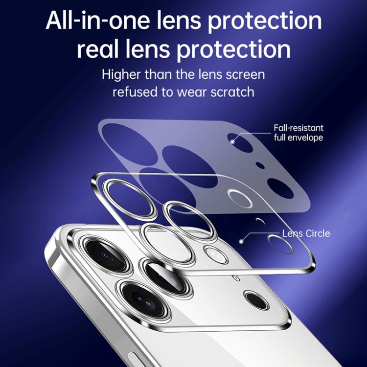 For iPhone 17 Pro Max SULADA Shine Through Series Plating TPU Transparent Phone Case(Orange) - iPhone 17 Pro Max Cases by SULADA | Online Shopping UK | buy2fix