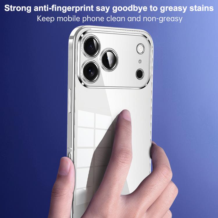 For iPhone 17 SULADA Shine Through Series Plating TPU Transparent Phone Case(Dark Purple) - iPhone 17 Cases by SULADA | Online Shopping UK | buy2fix