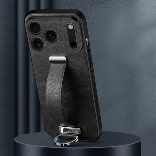 For iPhone 17 Pro SULADA Tide Cool Series PC Hybrid Leather Texture Skin Feel Phone Case(Black) - iPhone 17 Pro Cases by SULADA | Online Shopping UK | buy2fix