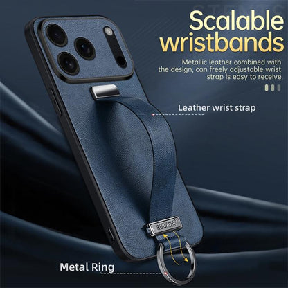 For iPhone 17 Pro SULADA Tide Cool Series PC Hybrid Leather Texture Skin Feel Phone Case(Black) - iPhone 17 Pro Cases by SULADA | Online Shopping UK | buy2fix