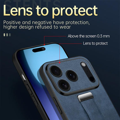 For iPhone 17 Pro SULADA Tide Cool Series PC Hybrid Leather Texture Skin Feel Phone Case(Brown) - iPhone 17 Pro Cases by SULADA | Online Shopping UK | buy2fix