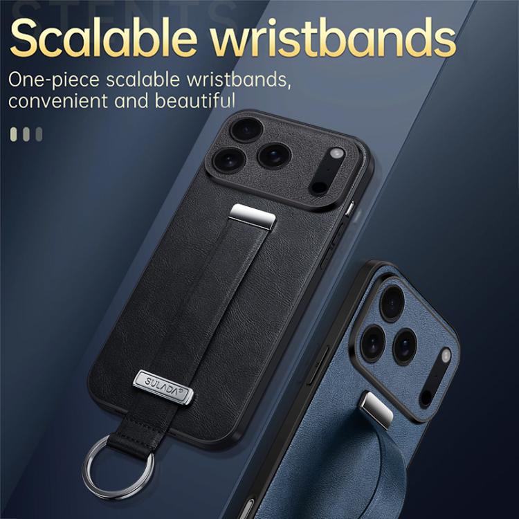 For iPhone 17 Pro SULADA Tide Cool Series PC Hybrid Leather Texture Skin Feel Phone Case(Red) - iPhone 17 Pro Cases by SULADA | Online Shopping UK | buy2fix