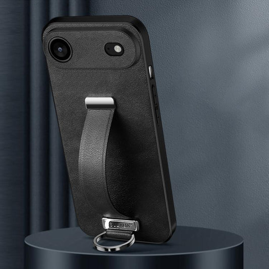 For iPhone 17 Air SULADA Tide Cool Series PC Hybrid Leather Texture Skin Feel Phone Case(Black) - iPhone 17 Air Cases by SULADA | Online Shopping UK | buy2fix