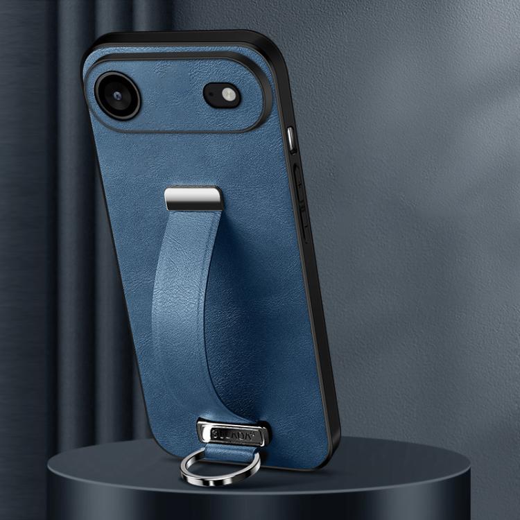 For iPhone Air SULADA Tide Cool Series PC Hybrid Leather Texture Skin Feel Phone Case(Blue) - iPhone Air Cases by SULADA | Online Shopping UK | buy2fix