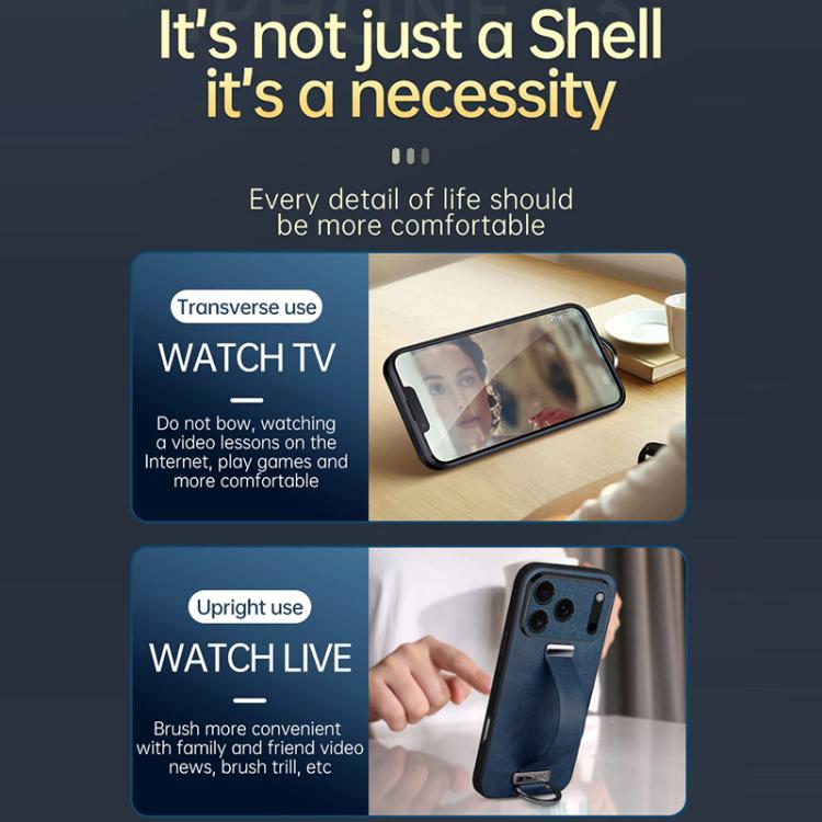 For iPhone 17 Air SULADA Tide Cool Series PC Hybrid Leather Texture Skin Feel Phone Case(Brown) - iPhone 17 Air Cases by SULADA | Online Shopping UK | buy2fix