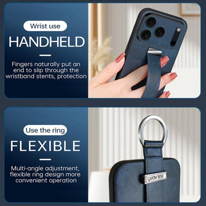 For iPhone 17 Air SULADA Tide Cool Series PC Hybrid Leather Texture Skin Feel Phone Case(Orange) - iPhone 17 Air Cases by SULADA | Online Shopping UK | buy2fix