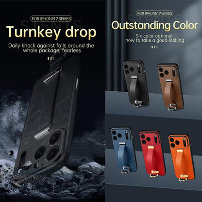 For iPhone 17 Air SULADA Tide Cool Series PC Hybrid Leather Texture Skin Feel Phone Case(Red) - iPhone 17 Air Cases by SULADA | Online Shopping UK | buy2fix