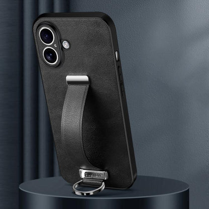 For iPhone 17 SULADA Tide Cool Series PC Hybrid Leather Texture Skin Feel Phone Case(Black) - iPhone 17 Cases by SULADA | Online Shopping UK | buy2fix