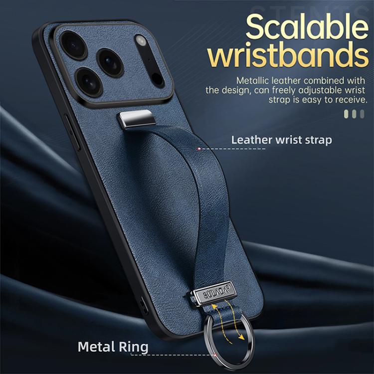 For iPhone 17 SULADA Tide Cool Series PC Hybrid Leather Texture Skin Feel Phone Case(Black) - iPhone 17 Cases by SULADA | Online Shopping UK | buy2fix