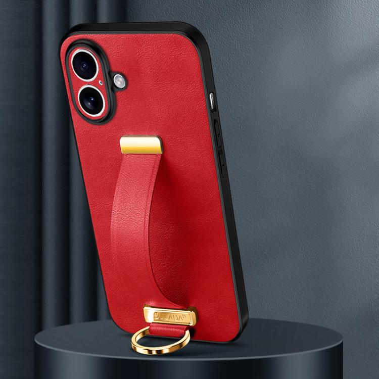 For iPhone 17 SULADA Tide Cool Series PC Hybrid Leather Texture Skin Feel Phone Case(Red) - iPhone 17 Cases by SULADA | Online Shopping UK | buy2fix