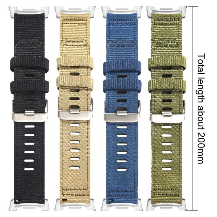 For Samsung Galaxy Watch Ultra / Ultra 2025 xDfind Two-section Nylon Watch Band(Black) - Watch Bands by xDfind | Online Shopping UK | buy2fix