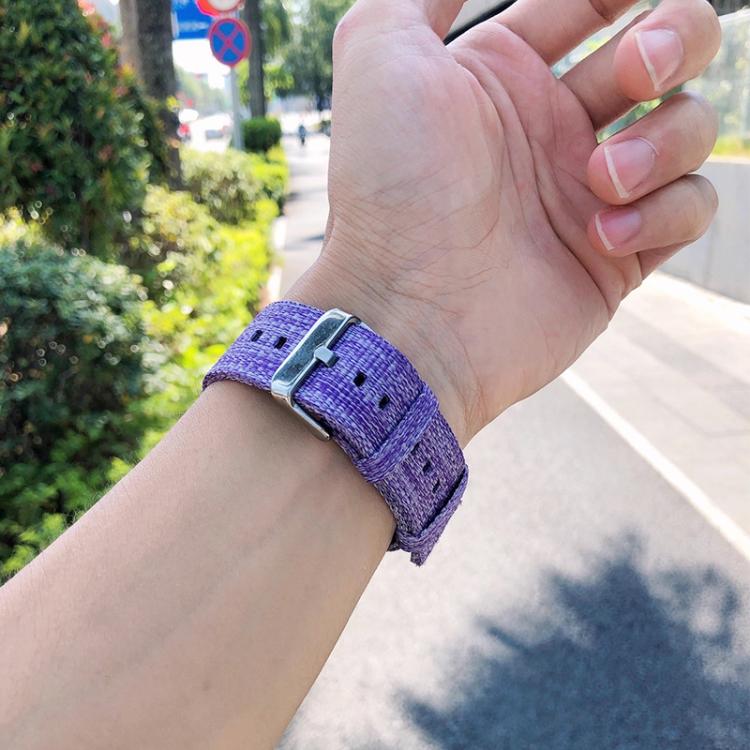 For Samsung Galaxy Watch Ultra / Ultra 2025 xDfind Nylon Canvas Watch Band(Orange) - Watch Bands by xDfind | Online Shopping UK | buy2fix