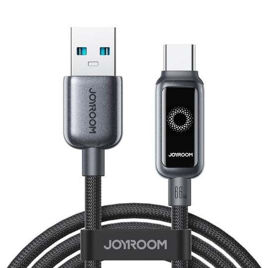 JOYROOM S-A55 StarFlight Series 66W USB to Type-C Auto Power-Off Fast Charging Data Cable, Length:1.2m(Black)